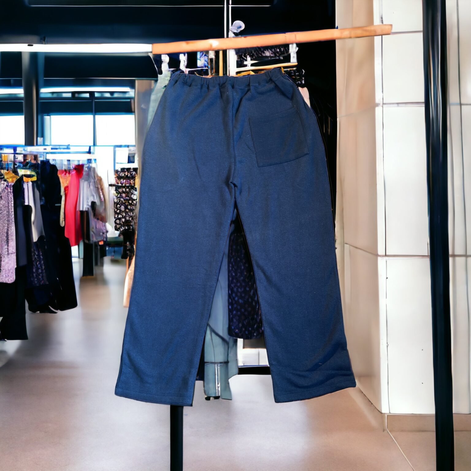 Hemp fleece pants waistband