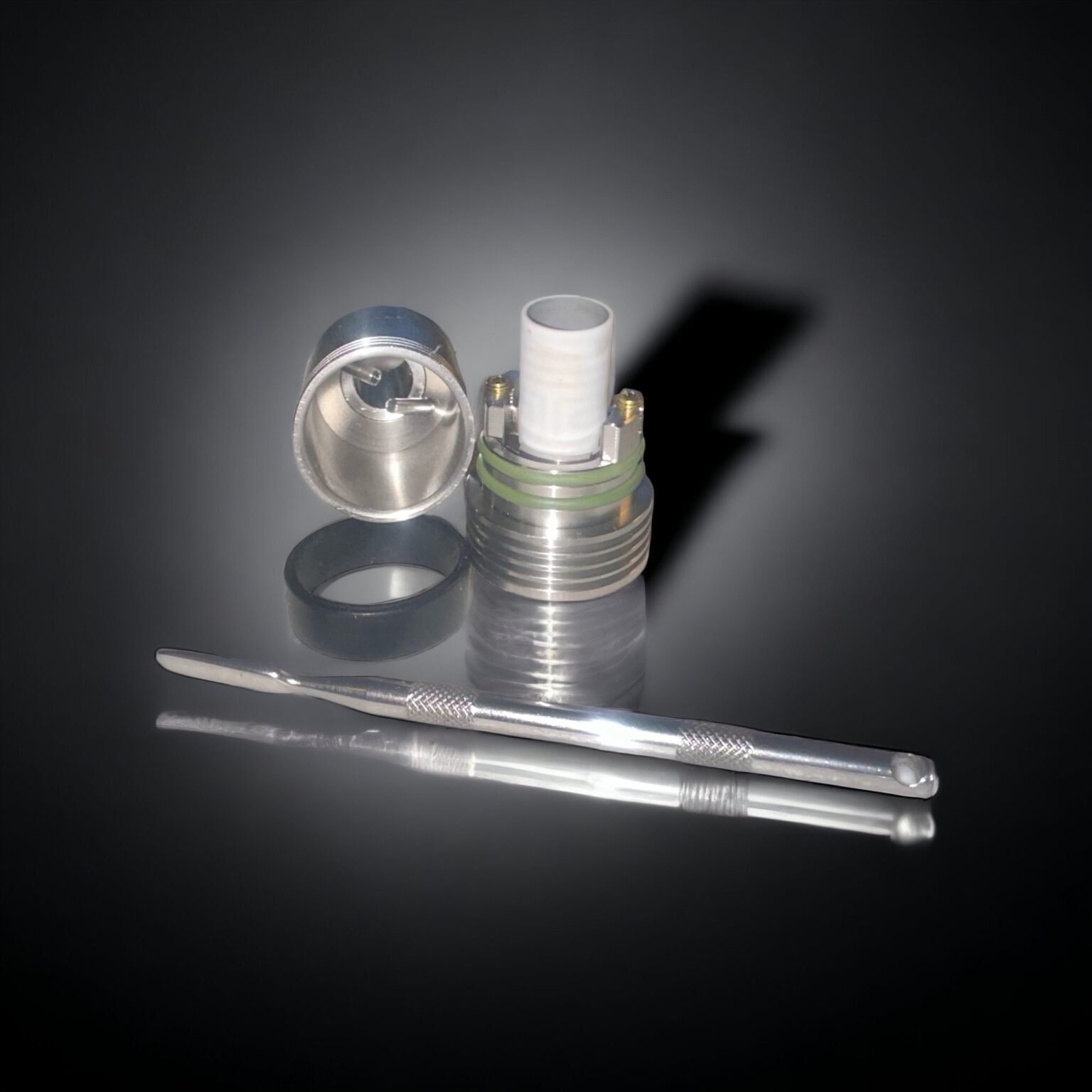 Quest Lightning kit components laid out
