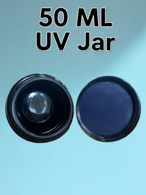 New Style 50ml Ultraviolet (UV) Glass Jar Air-Tight Container (Not Childproof) - Image 3