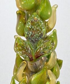 Green hemp leaf fogger extender leaf detail