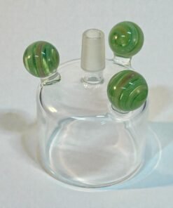 Hemp leaf glass top lower half