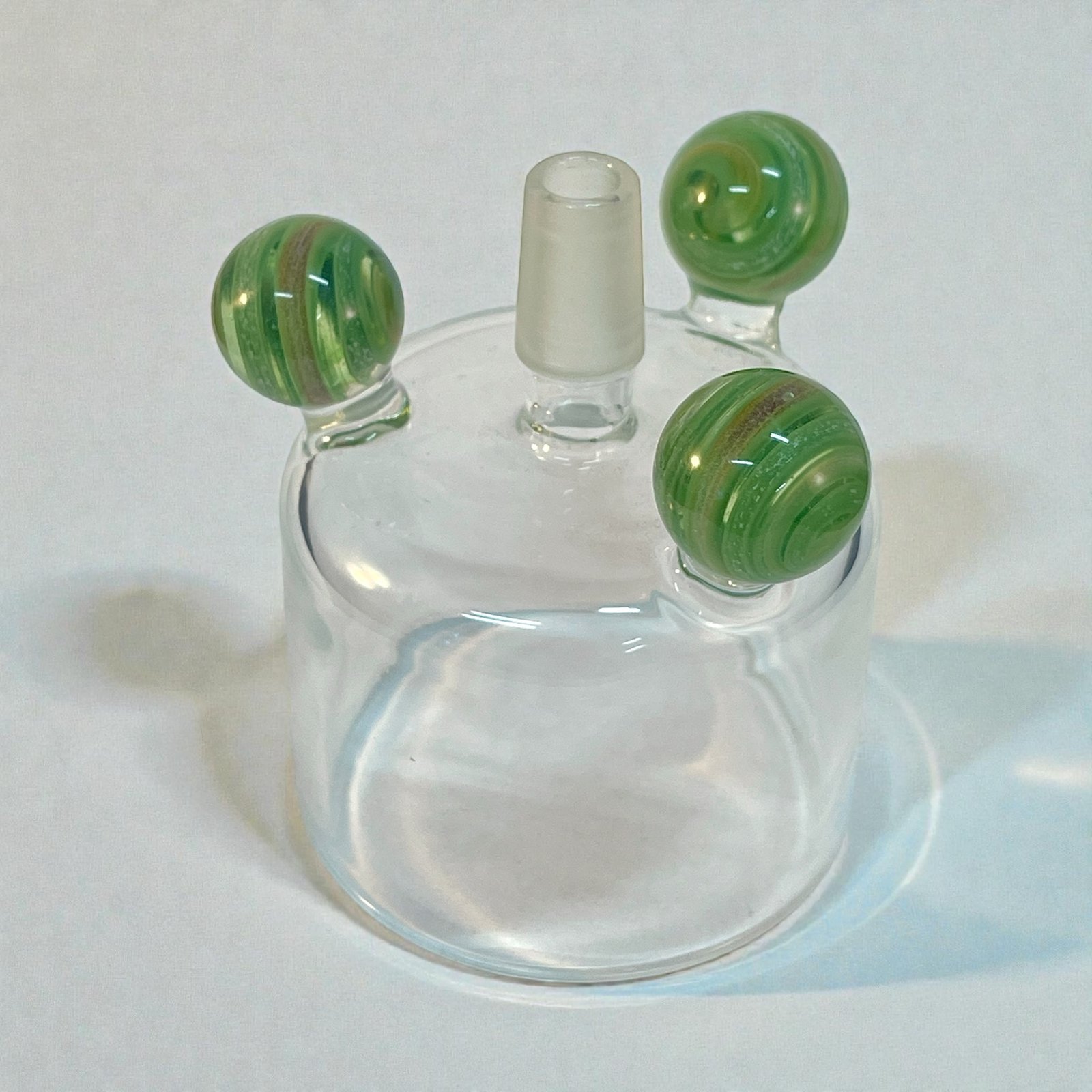 Hemp leaf glass top lower half