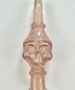 Alternative view of Hand-Blown Rose Skull 14mm Female Extender for Nice Dreamz Fogger | Mr. Gray Glass & Marty Preston