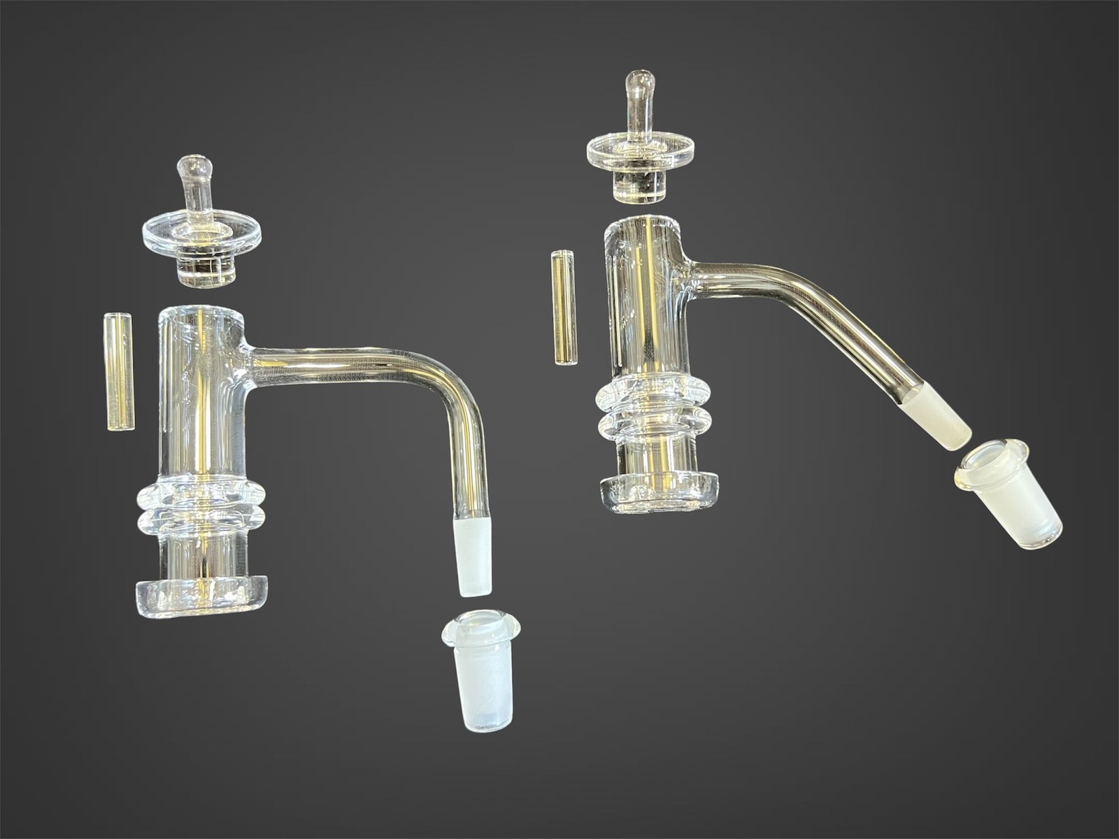 Coil Support Slurpers in 45 and 90 degree, side by side