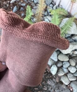 Hemp Zip Up Hoodie ribbed cuff detail