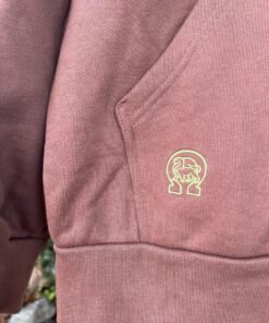 Hemp Zip Up Hoodie embroidered Divine Tribe logo