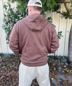 Divine Tribe Hemp Zip Up Hoodie worn back