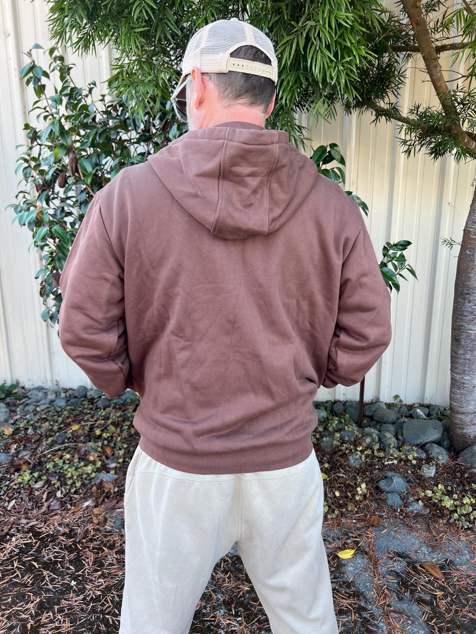 Divine Tribe Hemp Zip Up Hoodie worn back