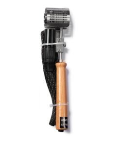 Ruby Twist Pro heater wand with wooden handle and braided cord