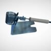 Ruby Twist Pro heater with wooden handle resting on its coil heat stand